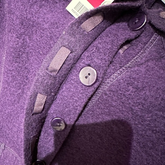 NWT Cache&Cache women’s wool blend jacket - made in Italy - purple 2 - Picture 6 of 7